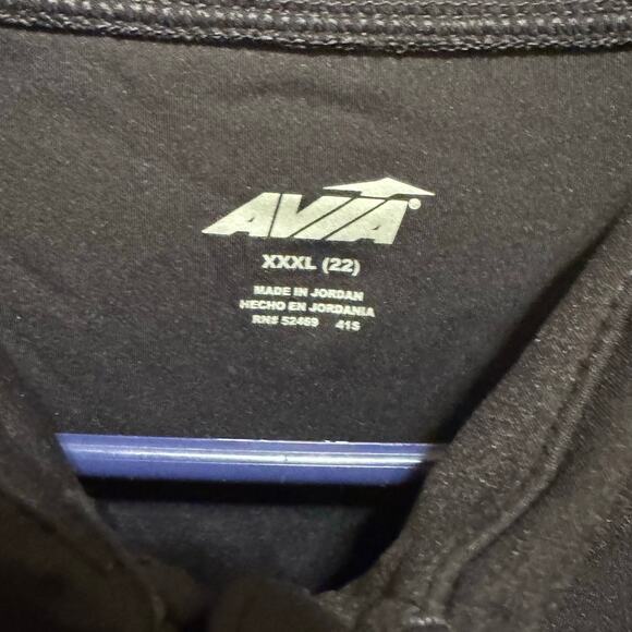 Avia Women's Plus Soft Sculpt Zip Up Active Black Jacket XXXL (22) - Picture 3 of 10